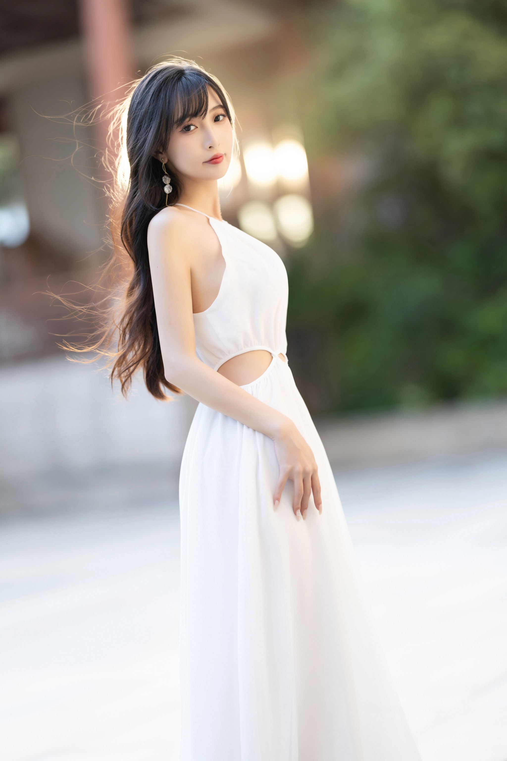 图片[1]-林星阑 – NO.002 内购无水印 VOL.1161 白色连衣裙[80P]-XikXak